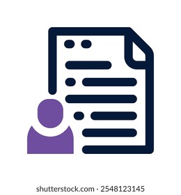 exam icon. vector dual tone icon for your website, mobile, presentationation, and logo design.