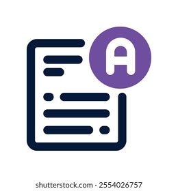 exam icon. vector dual tone icon for your website, mobile, presentation, and logo design.
