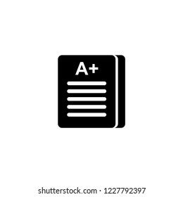 exam icon. exam vector illustration on white background for web and apps.