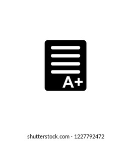 exam icon. exam vector illustration on white background for web and apps.