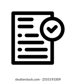 exam icon. vector line icon for your website, mobile, presentation, and logo design.
