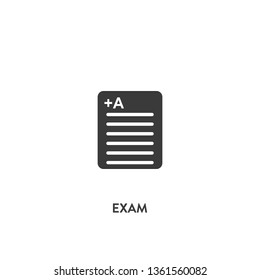 Exam Icon Vector Exam Sign On Stock Vector (Royalty Free) 1361560082 ...