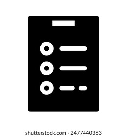 Exam Icon Vector Symbol Design Illustration