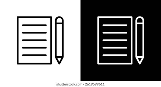 Exam icon Vector symbol in trendy flat style
