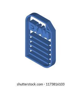 Exam isometric left top view 3D icon