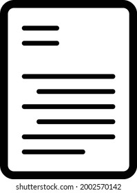 Exam line icon - vector
