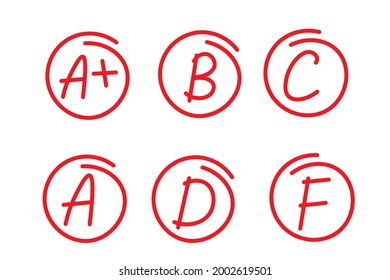 Exam Mark Icon Set Clipart Image Stock Vector (Royalty Free) 2002619501 ...