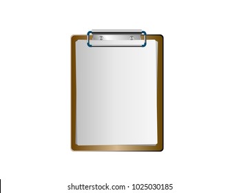 Exam Pad with Papers Vector Image