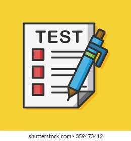 Exam Paper Vector Icon