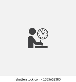 exam preparation Glyph icon. Simple sign illustration. exam preparation symbol design. Can be used for web, print and mobile