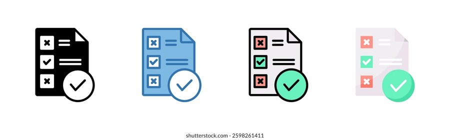 Exam Result Icon Element For Design