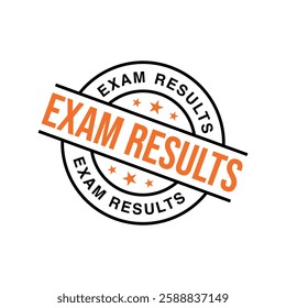 Exam Results Letter Rubber Stamp Template