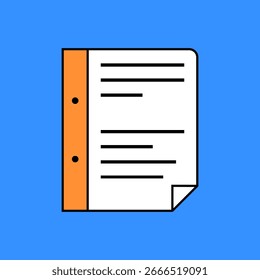 folha de exame, vetor exam paper icon