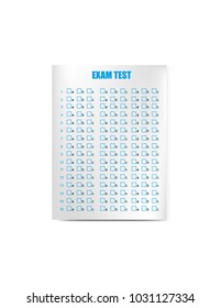 Exam test form
