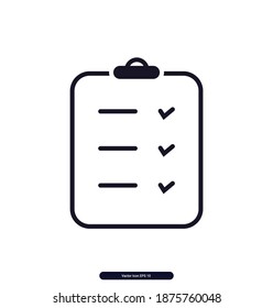 Exam Test vector icon, Exam Test Vector illustration