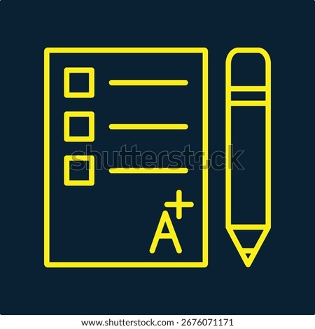 Exam trendy artwork design useful creative vector Illustration fascinating colorful background.eps