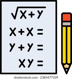Exam vector icon. Can be used for printing, mobile and web applications.