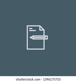 Exam vector icon. Exam concept stroke symbol design. Thin graphic elements vector illustration, outline pattern for your web site design, logo, UI. EPS 10.