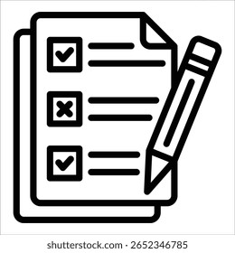 Elemento de icono de examen para diseño