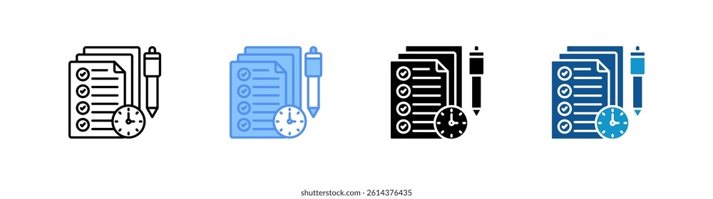 Examination Multi Style Icon Sheet