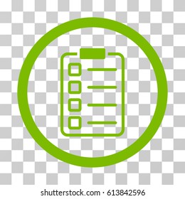 Examination Page icon. Vector illustration style is flat iconic symbol, eco green color, transparent background. Designed for web and software interfaces.
