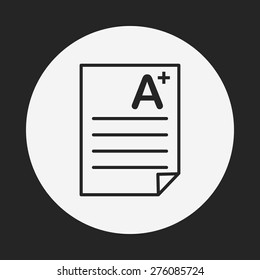 Examination paper icon