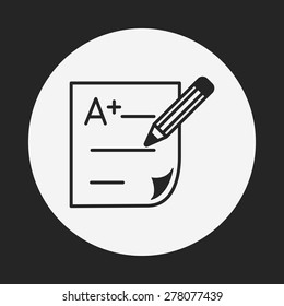 Examination paper icon