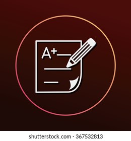 Examination paper icon