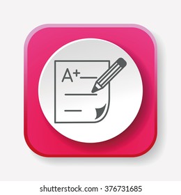 Examination paper icon