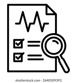 Examination Simple Vector Icon Collection