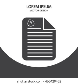 Examination test with score excellent icon