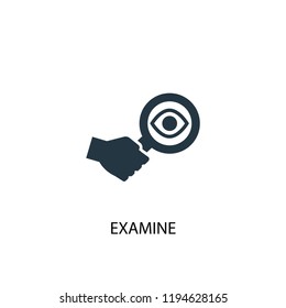 examine icon. Simple element illustration. examine concept symbol design. Can be used for web and mobile.