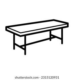 Examining table icon vector design illustration - Shutterstock ID 2315120931