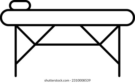 examining table stretcher patient hospital bed healthy Outline