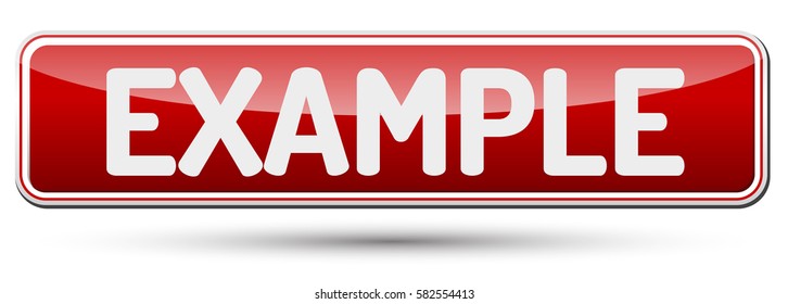EXAMPLE - Abstract beautiful button with text.