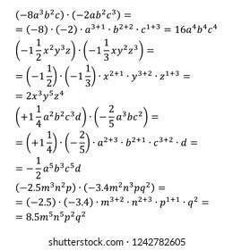 An example of an algebraic multiplication of degrees with the same base is the opening of parentheses