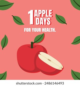 example of an apple sales promotion poster, apple poster.