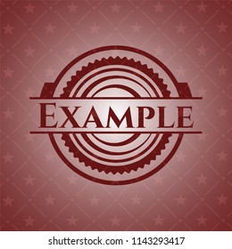 Example badge with red background