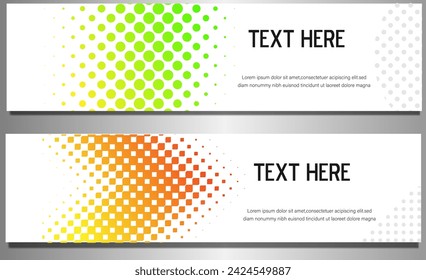 Beispiel eines Banners für Geschäfts- und Werbebedürfnisse mit einem minimalistischen Stil und hellen Farben
