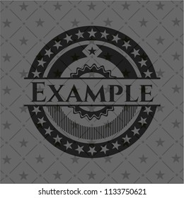 Example black emblem. Vintage.