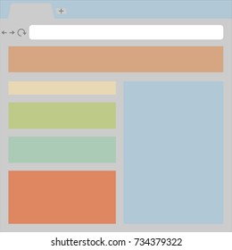 An example of a browser window with an open web page.