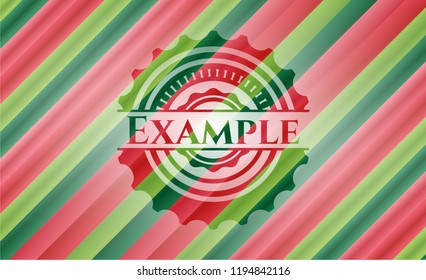 Example christmas emblem background.