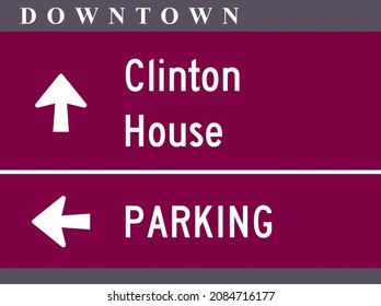 Example of a Color-Coded Community Wayfinding Guide Sign System, Guide Signs, Conventional Roads,  United States Department of Tranportation Federal Highway Administration