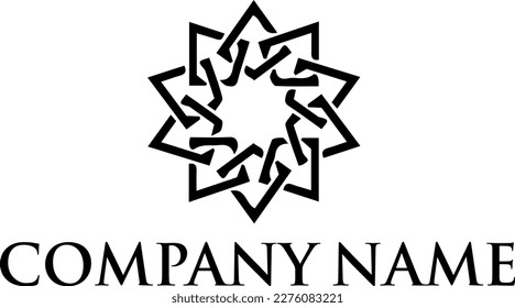 Example of a company logo in the form of a windmill