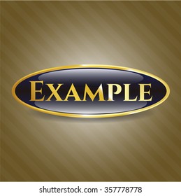 Example golden emblem