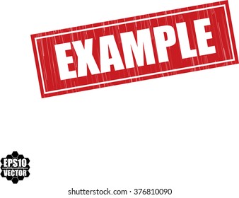 Example grunge rubber stamp, vector illustration
