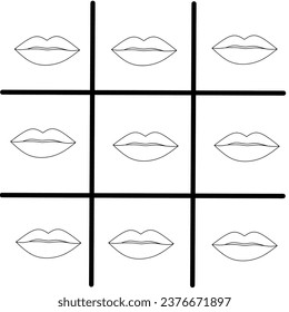 example of lips for lipstick or lipgloss color