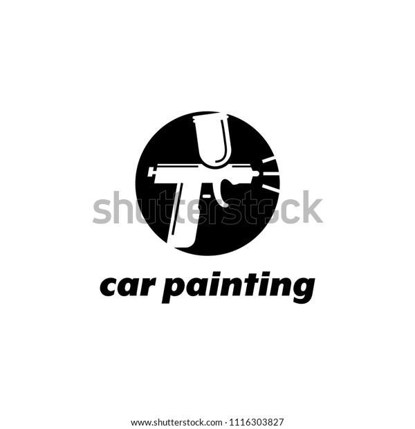 An example of the logo to the logo of the car
body paint repair workshop