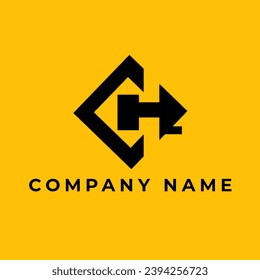 Example of a logo for a company with the letters C+H
