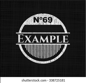 Example on chalkboard